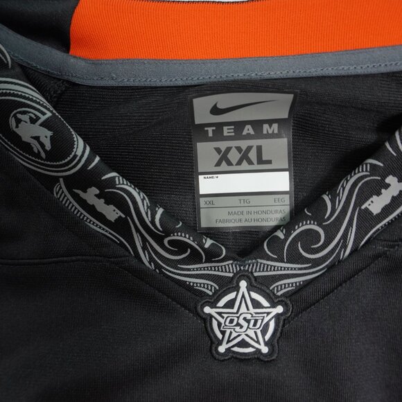 Men's Nike Barry Sanders Black Oklahoma State Size XXL - Picture 4 of 8